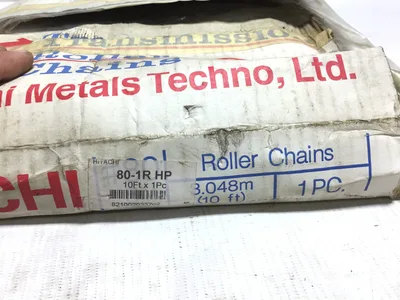 Hitachi Metals Techno LTD 80-1R HP Transmission Roller Chains 10 Foot Length