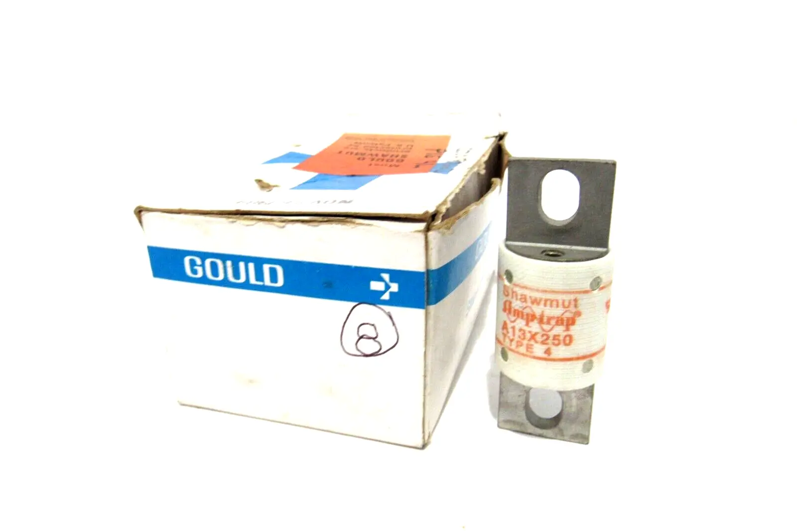 BOX OF 8 NEW GOULD SHAWUMT A13X250 TYPE 4 FUSES