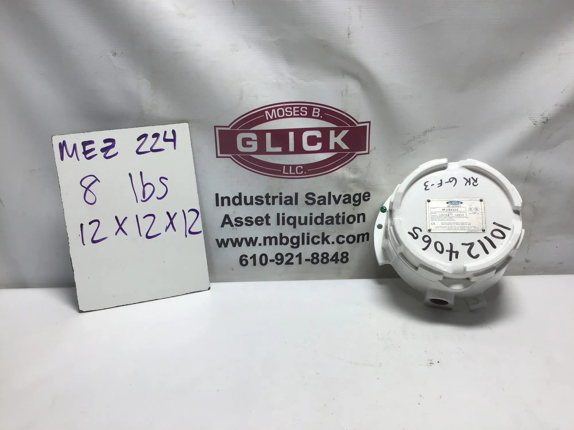 genuine Bindicator RF Series Remote Electronics RF10EC1G1 120VAC Level Switch Transmitter