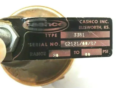 NEW CASHCO 3381 PRESSURE REDUCING VALVE