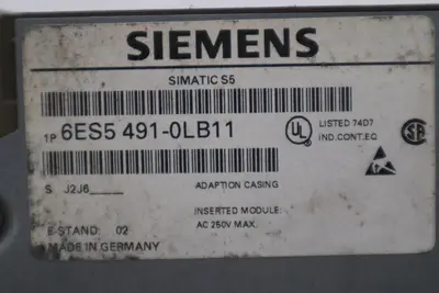 LOT OF 3 - Siemens 6ES5 491-0LB11 SIMATIC S5 Adapter Casing STOCK 5409