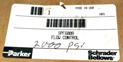 NEW PARKER SPF600B FLOW CONTROL