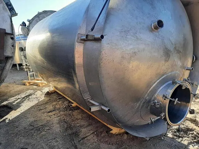 Tank, 2,000 Gallon, 304 Stainless Steel, Jacketed, Full Vacuum #S744961