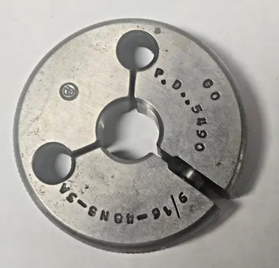 Gauge BORE RING 9/16-48NS-3A GO .5490 Thread Plug Gage