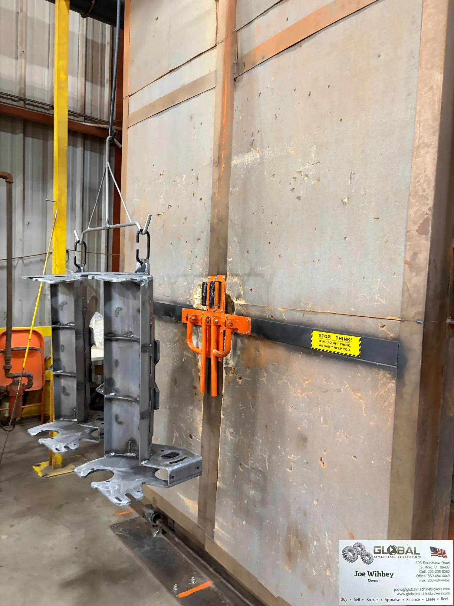 1984 J-R Greene 800,000 BTU Powder Coating Oven 22'L x 7'W x 10'T Conveyor Type