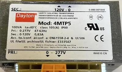 Used DAYTON 4MTP5 Miscellaneous Equipment (Electrical & Power) | Surplus Asset Holdings #1202977