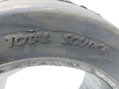 Total Source 16x7x10-1/2 Press-On Forklift Tire Solid Smooth Black