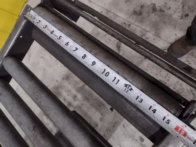 120" LONG X 16" WIDE X 39" ROLLER CONVEYOR: STOCK #21840