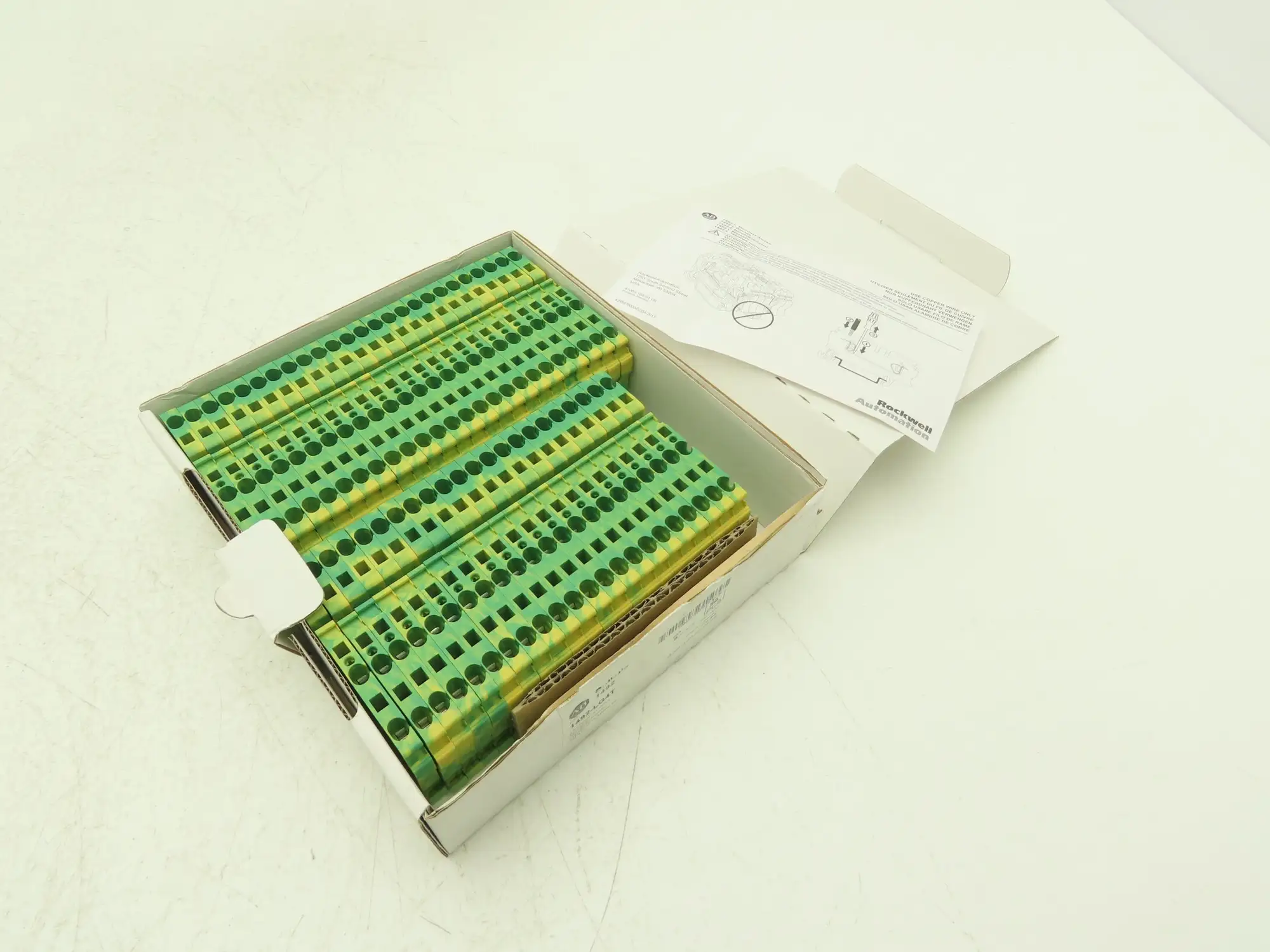 Allen Bradley 1492-LG4T Ground Terminal Block Gray 4mm Sq 800V Lot of 47