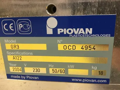 USED PIOVAN GR3