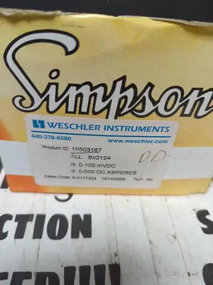 New | in-Stock SIMPSON 0-500 DC Meters - Misc | Surplus Asset Holdings #1206838