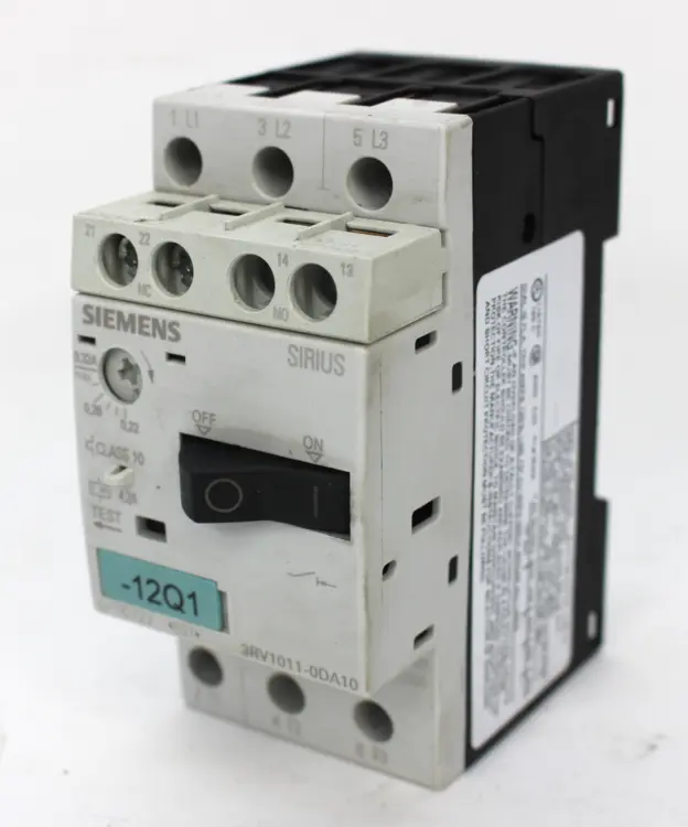 Used SIEMENS 3RV1011-0DA10 Motors (misc) | Industrial Parts R Us Inc. #359375