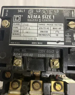 Used SQUARE D 8736 SC0 8 Motors (misc) | Surplus Asset Holdings #1205176