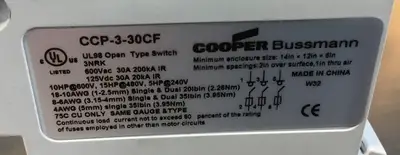 Used Cooper _UNKNOWN_ Fuses | Palmetto Automation #1149641