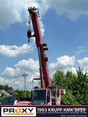 Used 1993 KRUPP KMK 2025 Rough Terrain Cranes Pennsylvania US | Proxy Equipment #1384887