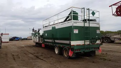 USED 1995 LOADKING INDUSTRIES 48' TANDEM AXLE STEPDECK TRAILER
