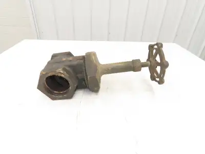 Powell White Fig 377 Bronze Gate Valve 3" NPT Threaded Rising Stem 300 WSP