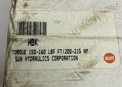 Used SUN HYDRAULICS HBK Misc Electrical & Power Parts Ohio US | Surplus Asset Holdings #1237234