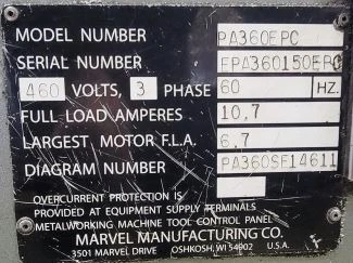 USED MARVEL PA360EPC