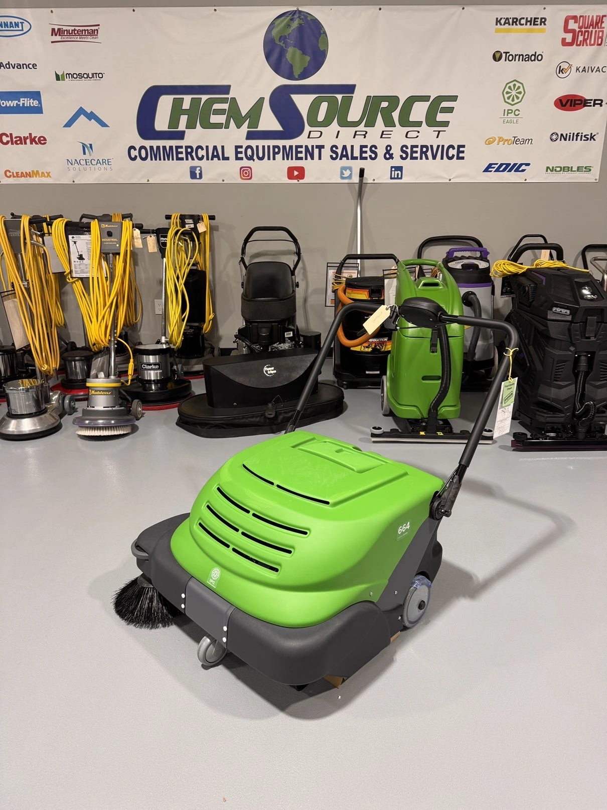 IPC TK664E Smart Vac Walk-Behind Sweeper NEW