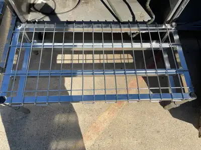 Used Metro Used 48" x 24" Metro HDP55C Heavy Duty Dunnage Rack with Wire Mat 3000lb Capacity - SS271 Racks/Shelving Illinois US | Falcon Restaurant Supply #1375865