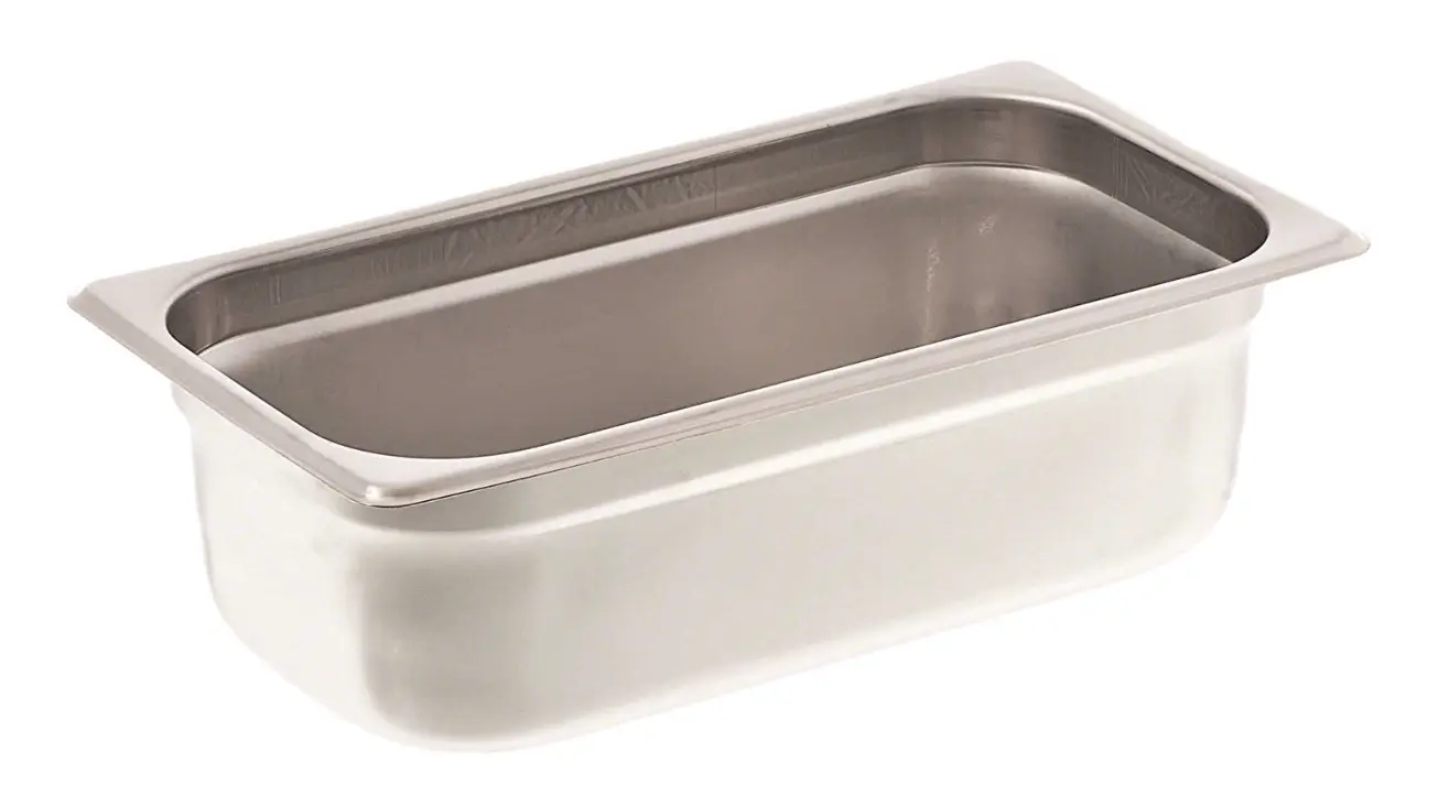 New | in-Stock Browne New Browne 22134 - Stainless Steel Steam Table Food Pan, 1/3 size 4" deep Steam Pans Illinois US | Falcon Restaurant Supply #1375627