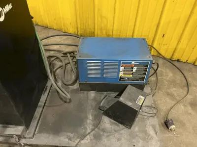 20 KVA MILLER MODEL #SSW-2040ATT ROCKER ARM SPOT WELDER & SINGLE PHASE POWER SOURCE: YOBRO #25342