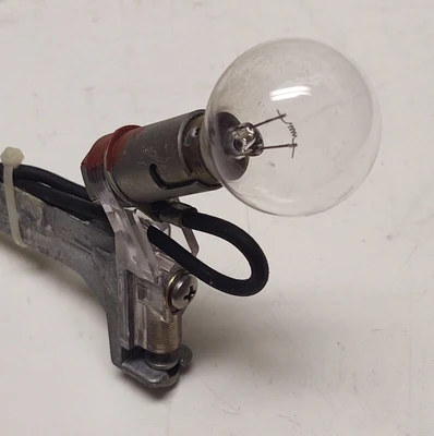Railroad Crossing 10 VDC Light Bulb GE with Cast Aluminum Bracket Twist Lock