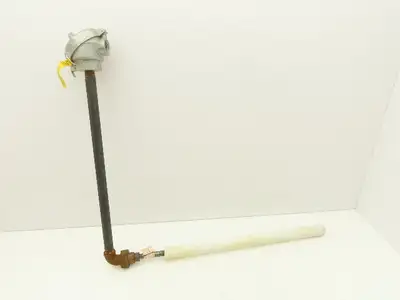 FWS Schaefer KK39ZA Thermocouple Pipe Well 18"x 21" Ceramic 90° Elbow 1/2"NPT