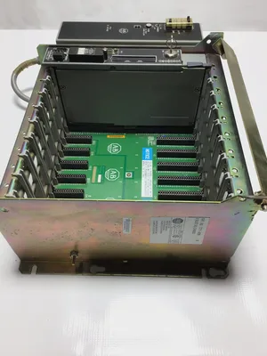 Allen-Bradley 1771-A2B 8 Slot I/O Chassis PLC Processor Power Supply & Cards Key