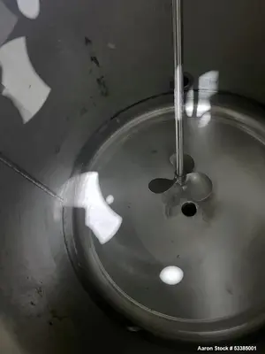 Used Amherst Approximately 75 Gallon 304L Stainless Steel Agitated Pressure Tank