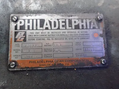 Philadephia 10.1 Hp Gear Reducer