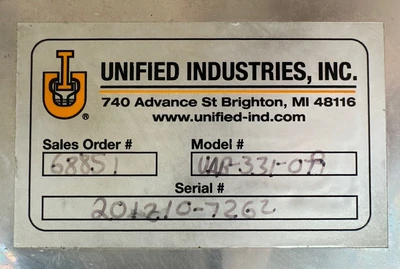 USED Unified Industries UAB-331-079