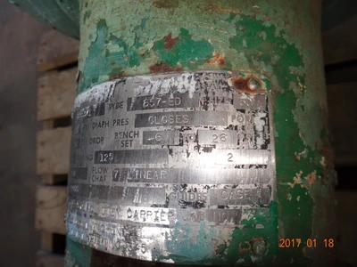 Fisher 6", Class 125, Iron Control Valve
