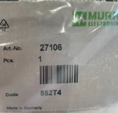 NEW MURR ELEKTRONIK 27035 SOCKET INSERT 4027035, 27106