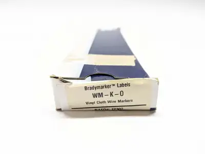 WM-K-O 12302 | Brady WM-K-O Vinyl Cloth Wire Marker 12302 LOT OF 25 Sheets - New Other