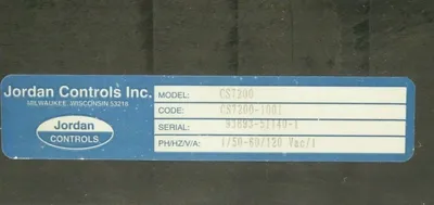 USED JORDAN CONTROLS CS7200 CONTROLLER