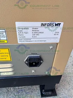 USED INFORS HT MINITRON DOUBLE STACKED CO2 HUMIDITY INCUBATOR SHAKER 65°C