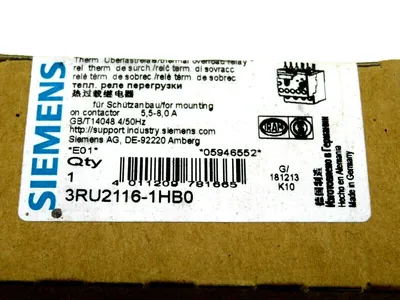 NEW SIEMENS 3RU2116-1HB0 CONTACTOR 3RU21161HB0