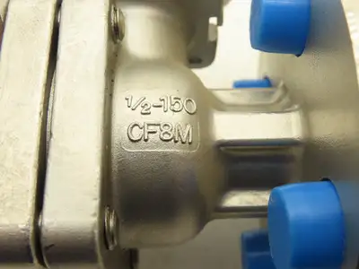 FlowTek F15 1/2" 150 Flanged 2pc Stainless Ball Valve 275psi 316SS/CF8M