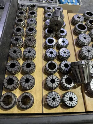 Large Lot of Various Size Collets ER-32, ER-40, ER-16
