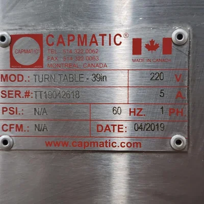 Stainless Steel Rotary Accumulation Table # 2566