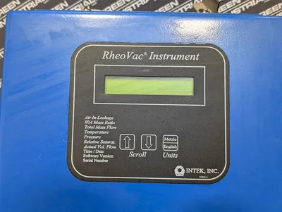 Intek, Inc. RheoVac Instrument 950-1P-1U-4/20 Leak Monitor Processor Used