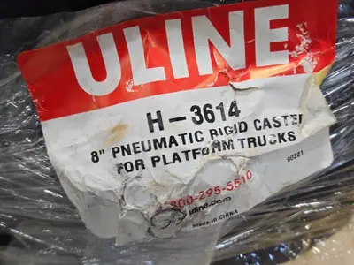 Uline 8" Pneumatic Rigid Caster H-3614