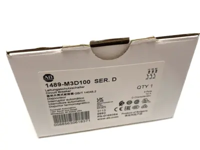 USED ALLEN-BRADLEY SER. D CIRCUIT BREAKER 3-POLE 10A