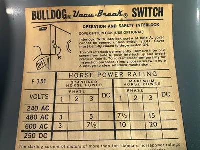 Used BULLDOG F351 Disconnects Ohio US | HGR 24 #1437867