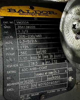PRICE PEAA4284 1 1/2HP HYDRAULIC PUMP