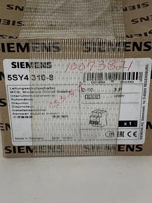 NEW Siemens 5SY4 310-8