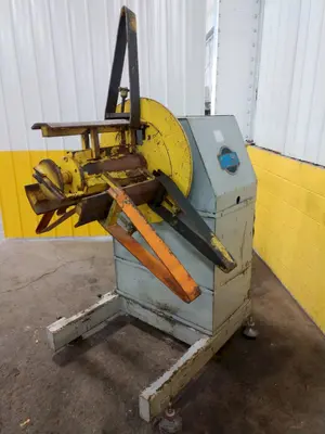 6000 LB 3 TON X 18" COE MODEL #CRP-PO-6018 PULL OFF SINGLE END COIL REEL UNCOILER: