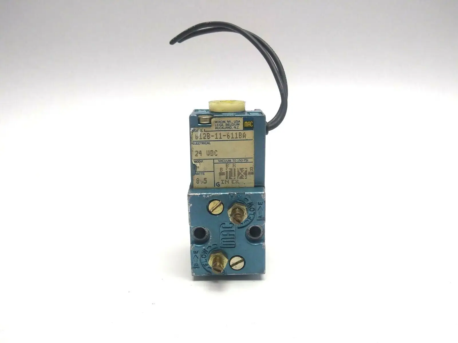 USED MAC VALVES SOLENOID VALVE 24VDC